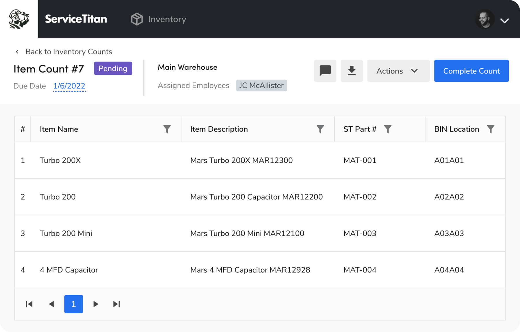 ServiceTitan Inventory Management