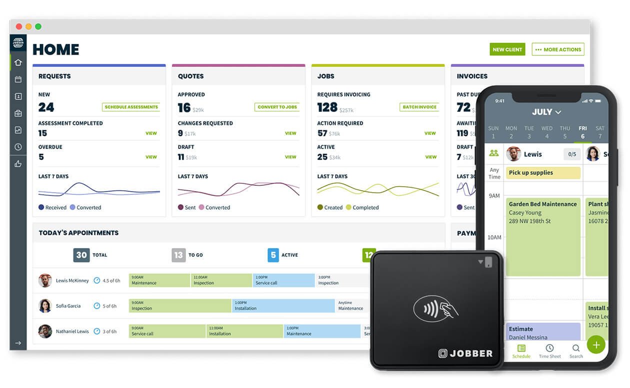 Jobber Dashboard | FSM Migration Blog