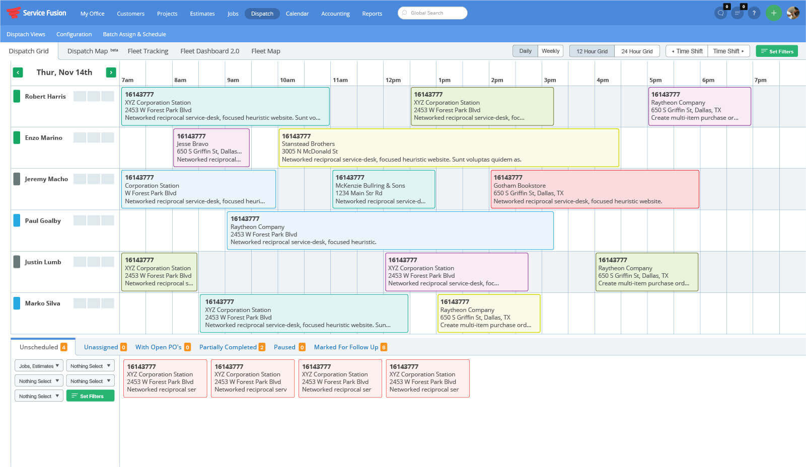 Service Fusion Dispatch