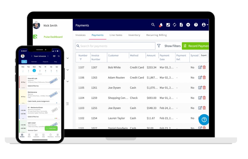 Fieldpulse dashboard | FSM Migration Blog